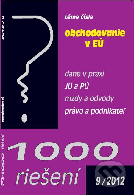1000 riešení 9/2012, Poradca s.r.o., 2012