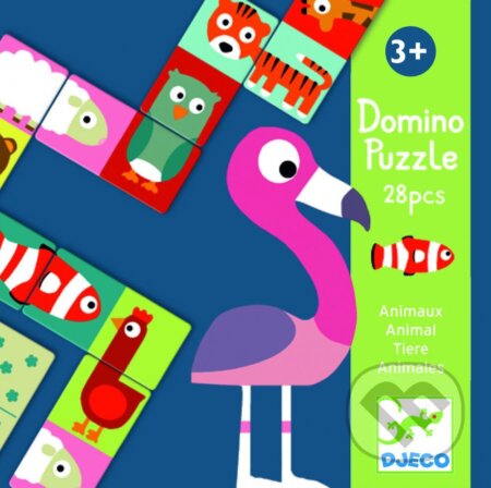 Domino puzzle -  Zvieratká, Djeco, 2019
