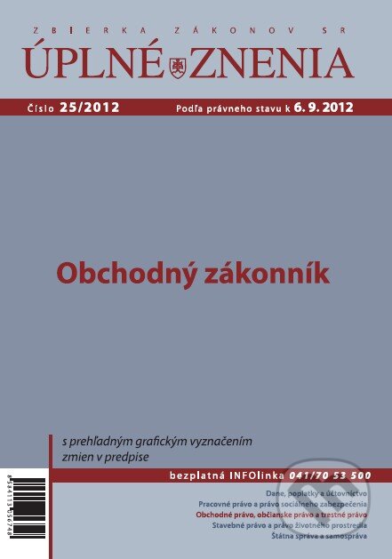 Úplné znenia 25/2012, Poradca podnikateľa, 2012