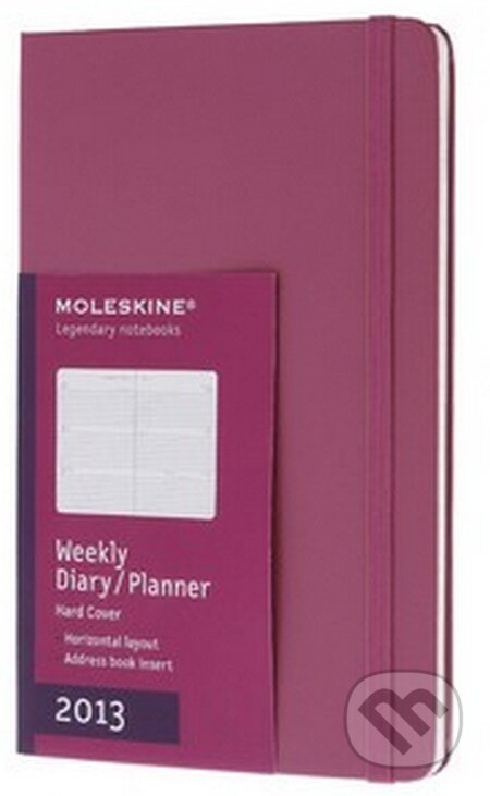 Moleskine - stredný týždenný diár 2013 purpurový horizontálny, Moleskine, 2012