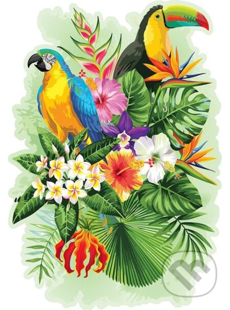 Tropičtí ptáci, dřevěné