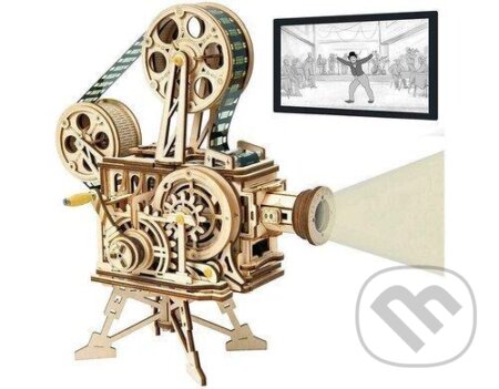 Promítačka mechanická (Dřevěné 3D puzzle) - puzzle z kategorie 3D puzzle