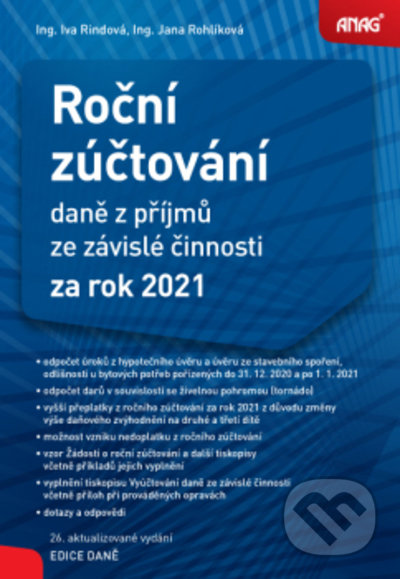 Roční zúčtování (daně z příjmů ze závislé činnosti za rok 2021) - kniha z kategorie Účetnictví a daně