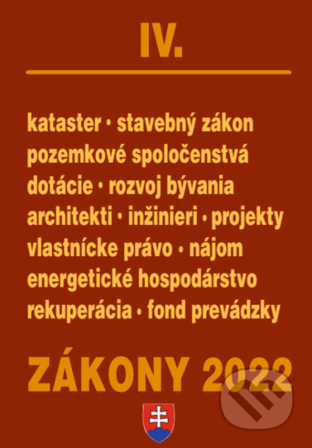 Zákony 2022 IV, Poradca s.r.o., 2022