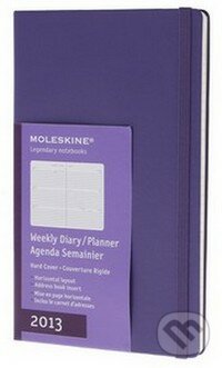 Moleskine - stredný týždenný diár 2013 fialový horizontálny, Moleskine, 2012