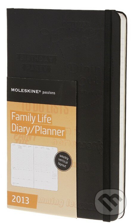 Moleskine - stredný diár 2013 &quot;PASSION FAMILY LIFE&quot;, Moleskine, 2012