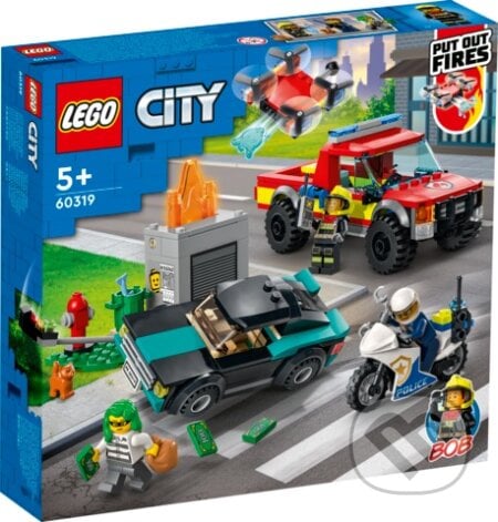 LEGO City 60319 Hasiči a policajná naháňačka, LEGO, 2021