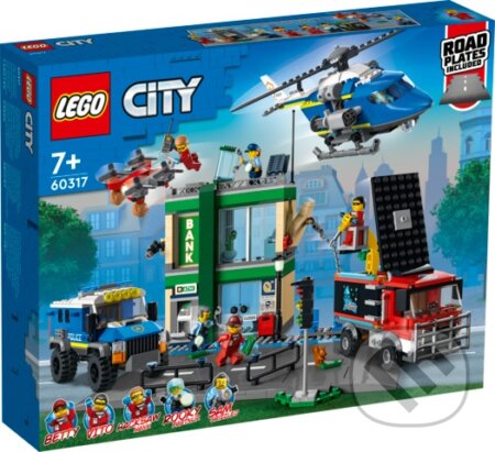 LEGO City 60317 Policajná naháňačka v banke, LEGO, 2021
