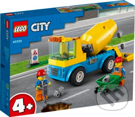 LEGO City 60325 Nákladiak s miešačom na cement, LEGO, 2021