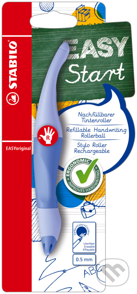 Ergonomický roller pre pravákov - STABILO EASYoriginal Pastel obláčikovo modrá, STABILO, 2021