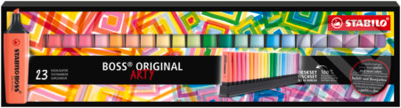 Zvýrazňovač - STABILO BOSS ORIGINAL - ARTY - 23ks Stolný set