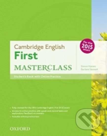 Cambridge English First Masterclass Student´s Book with Online Skills Practice - Barbara Stewart, Simon Haines, Oxford University Press