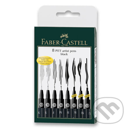 Faber - Castell Popisovač Pitt Artist Pen 8 ks, Faber-Castell, 2020