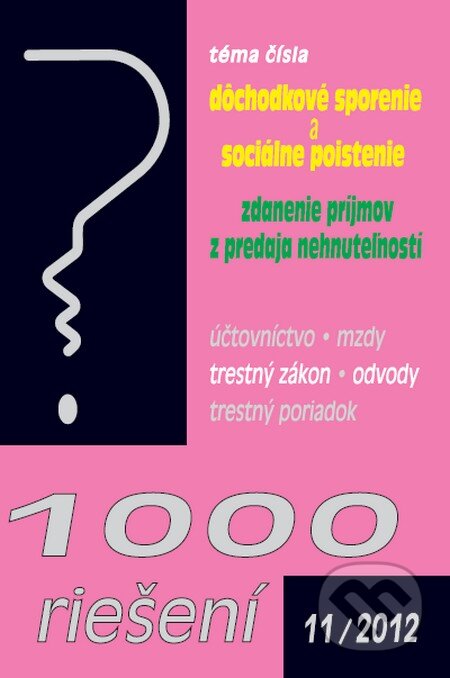 1000 riešení 11/2012, Poradca s.r.o., 2012