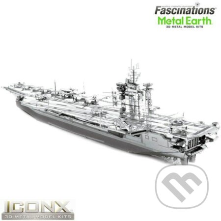 Metal Earth 3D kovový model Válečná loď USS T. Roosevelt, Piatnik, 2021