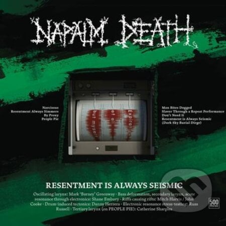 Napalm Death: Resentment Is Always Seismic LP - Napalm Death, Hudobné albumy, 2022