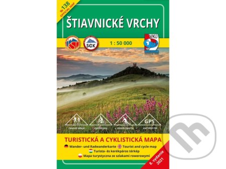 Štiavnické vrchy 1:50 000 - kolektiv, VKÚ Harmanec, 2021