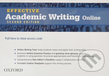 Effective Academic Writing: Student Access Code Card (All levels), 2nd, Oxford University Press, 2013