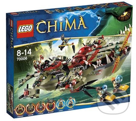 LEGO Chima 70006 Craggerov krokodílí čln, LEGO, 2013