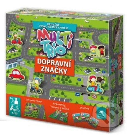 Multi trio Dopravní značky (Bezpečně pěšky, na kole i autem) - hra z kategorie Společenské hry