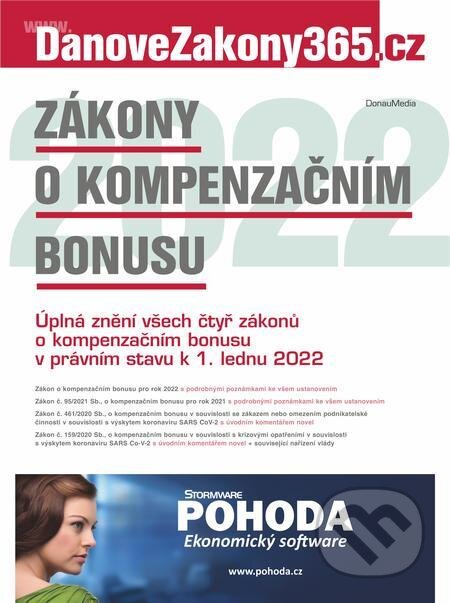 E-kniha: Zákony o kompenzačním bonusu 2022 (Autorský kolektív). DonauMedia, 2022