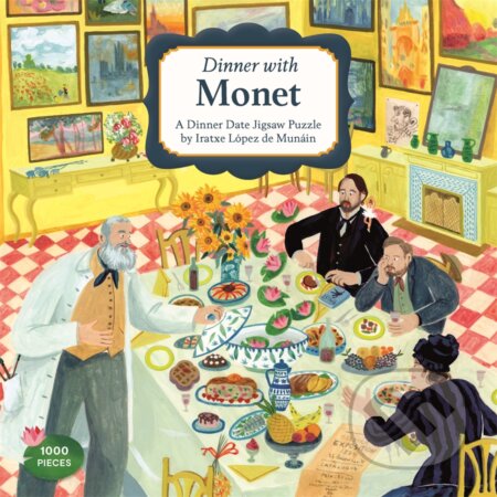 Dinner with Monet (A 1000-Piece Dinner Date Jigsaw Puzzle) - puzzle z kategorie 500 - 1000 dílků