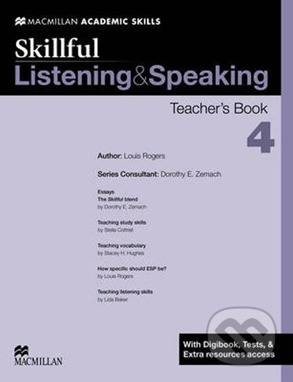 Skillful Listening & Speaking 4: Teacher´s Book + Digibook + Audio CD - Dorothy Zemach, MacMillan, 2014
