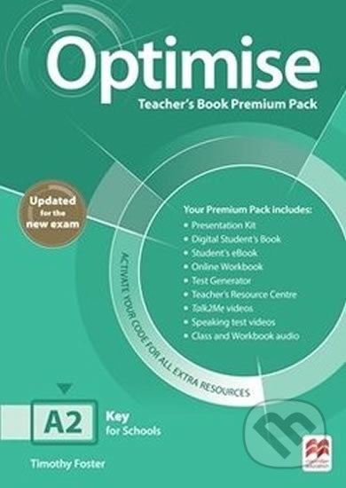 Optimise A2 - Updated Teacher´s Book Premium Pack, MacMillan, 2019