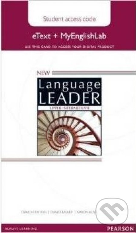 New Language Leader Advanced: MyEnglishLab - Student Access Card, Pearson