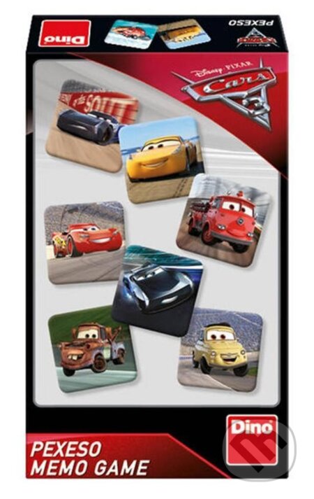 Auta 3 - Pexeso - hra z kategorie Karty, pexeso