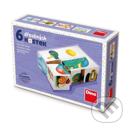 Kachna - Dřevěné kostky 6 ks - hra z kategorie Stavebnice