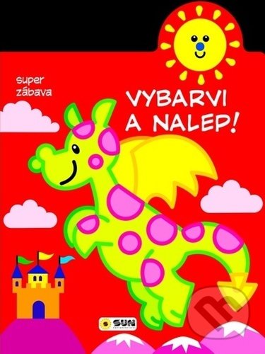 Vybarvi a nalep! Dráček (super zábava) - kniha z kategorie Omalovánky