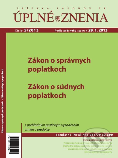 Úplné znenia 5/2013, Poradca podnikateľa, 2013