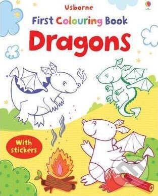 First Colouring Book: Dragons - Jessica Greenwell, Lizzie Finlay (ilustrácie), Usborne, 2011