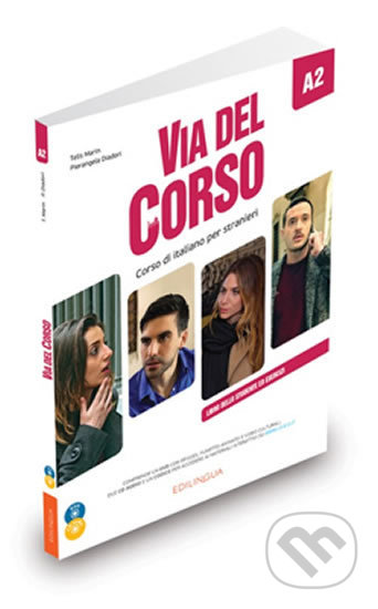 Via del Corso A2 (Libro dello studente ed esercizi + CD Audio (2) + DVD video) - kniha z kategorie Jazykové učebnice a slovníky