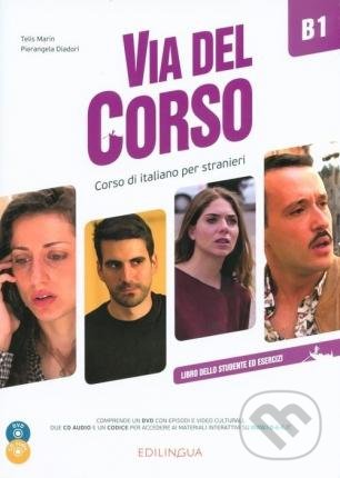 Via del Corso B1 (Libro dello studente ed esercizi +audio online) - kniha z kategorie Jazykové učebnice a slovníky