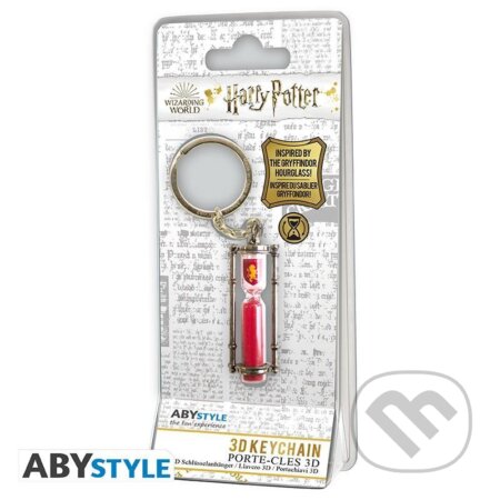 Harry Potter 3D kovová kľúčenka - Presýpacie hodiny Chrabromil, ABYstyle, 2022