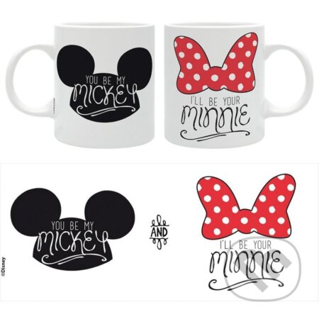 Disney Keramický hrnek - Love Mickey and Minnie, ABYstyle, 2022