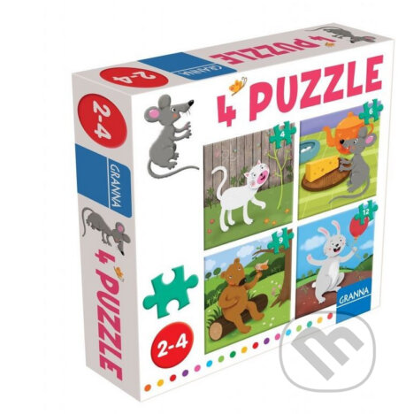 4 puzzle myška, Pygmalino, 2022