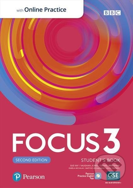 Focus 3: Student´s Book with Active Book with Standard MyEnglishLab, 2nd - Sue Kay, Pearson, 2021