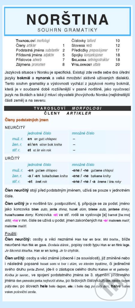 Norština - souhrn gramatiky - Klára Winklerová - kniha z kategorie Jazykové učebnice a slovníky