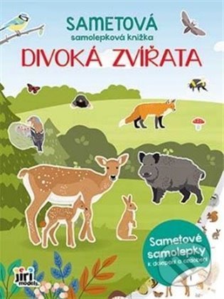 Sametová samolepková knížka - Divoká zvířata, Jiří Models, 2022