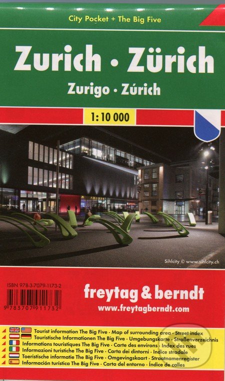 Zurich 1:10 000, freytag&berndt, 2014