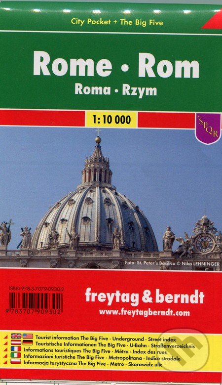 Rome 1:10 000, freytag&berndt, 2018