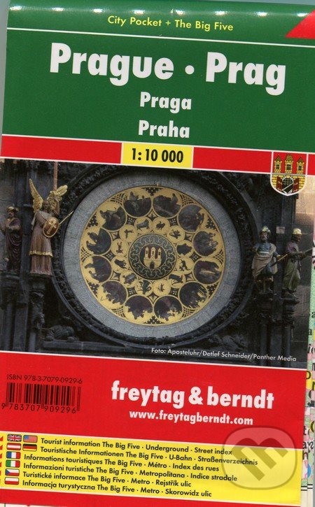 Prague 1:10 000, freytag&berndt, 2018