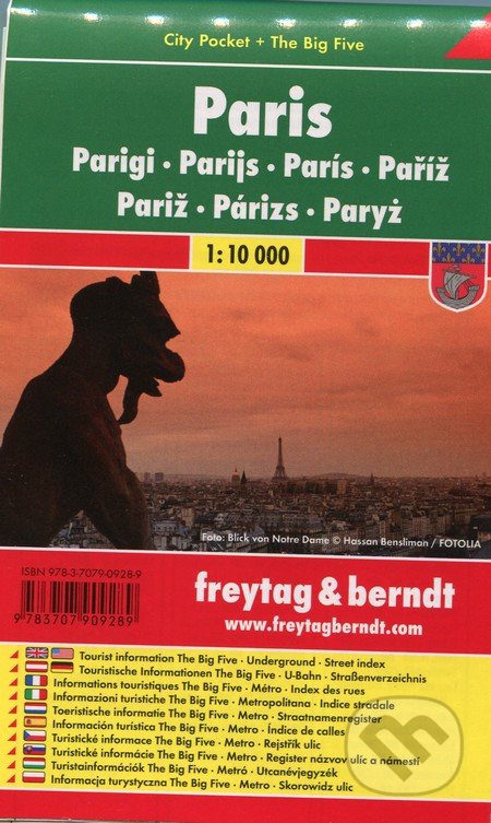 Paris 1:10 000, freytag&berndt, 2014