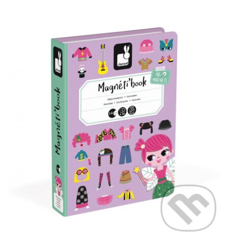 Magnetická kniha – Oblečenie dievčatá, Janod, 2013