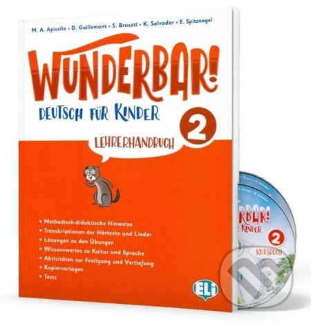 Wunderbar! 2 - Lehrerhandbuch + 2 Audio-CD - D. Guillemant, A.M. Apicella - kniha z kategorie Jazykové učebnice a slovníky