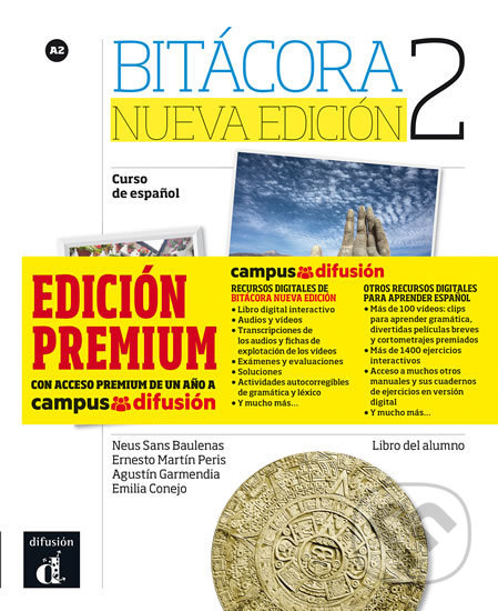 Bitácora Nueva 2 (A2) – Libro del alumno Premium, Klett, 2018