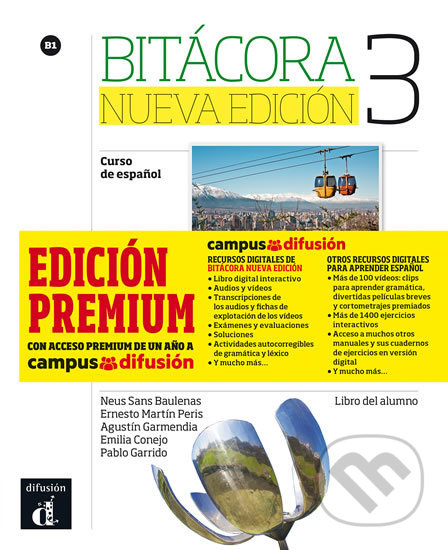 Bitácora Nueva 3 (B1) – Libro del alumno Premium, Klett, 2018